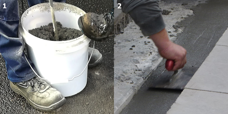 Hochlast Schnellmörtel, Reparatur von Beton/Asphalt, Einsatzbereich bis -20°C