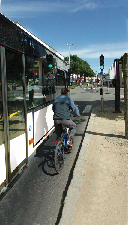 Sicherheitsspiegel Cyclomir® für Fahrradfahrer, Ø 320 mm