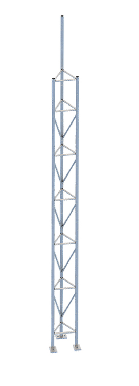 Modellbeispiel: Gitterrohrmast aus Stahl, Höhe 5,35 m (Art. 353016)