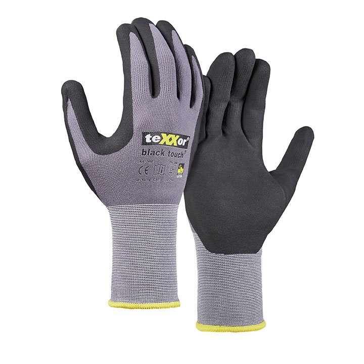 teXXor® Nylon-Strickhandschuhe black touch®, 10