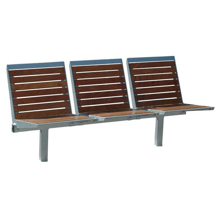 Modellbeispiel: Sitzbank -Elegant- mit Rückenlehne in PAG-Holz (Art. 21096-10)