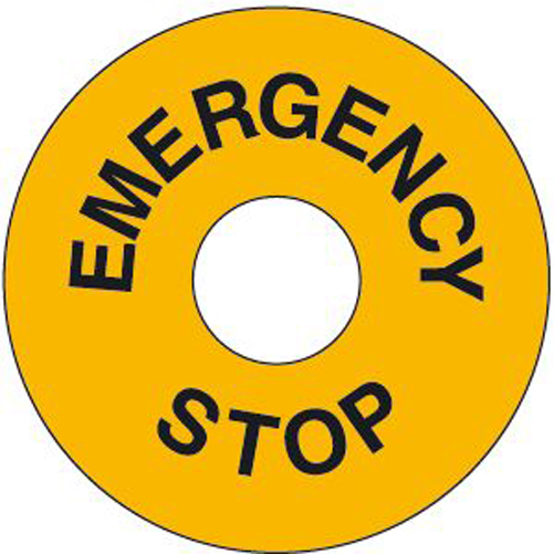 Maschinenkennzeichnung: EMERGENCY STOP