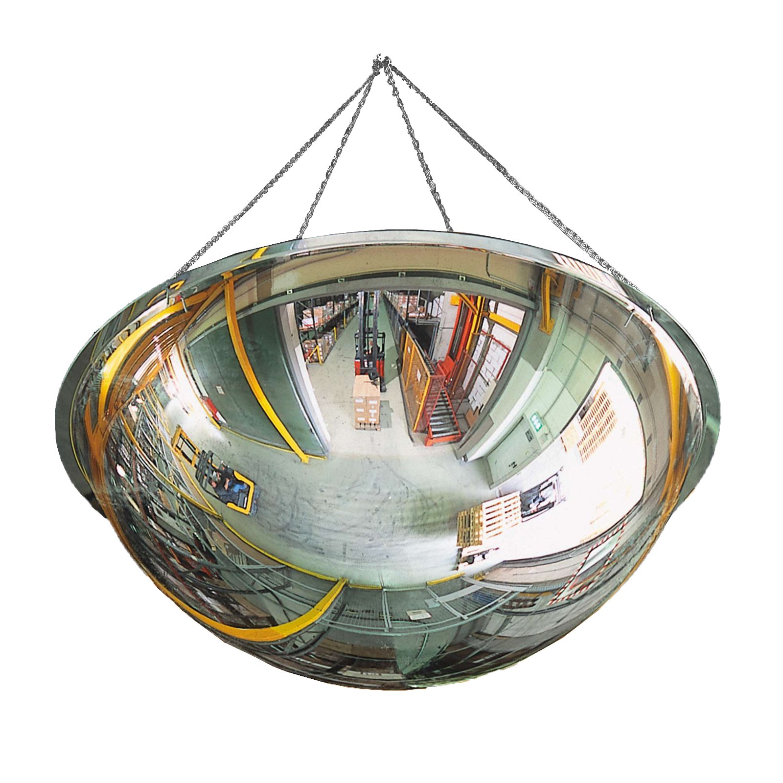 Modellbeispiel: Vier-Wege-Spiegel -Panorama 360- mit freihängender Befestigung (Art. 11266)