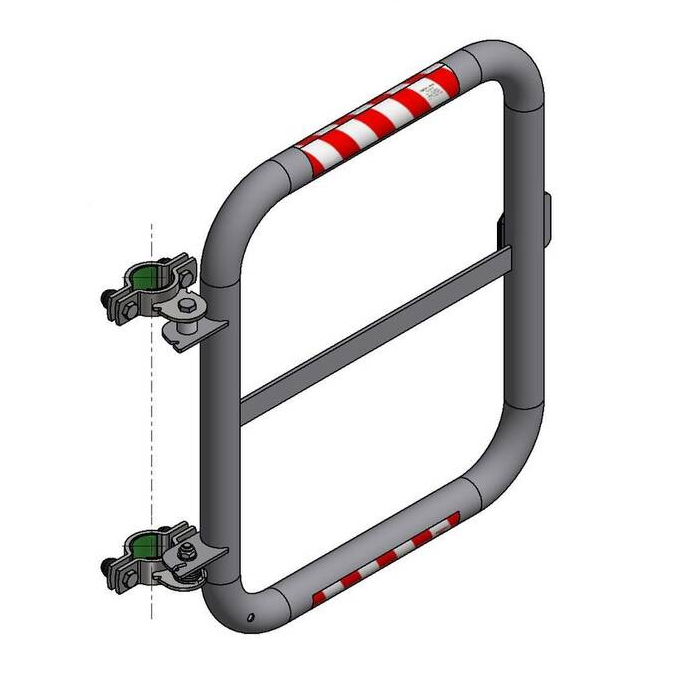 Sicherheitstür 'Safe Guardian' für Steigleitern, aus Edelstahl, Breite 500 mm