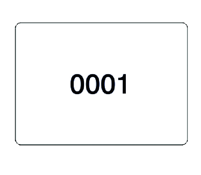 Modellbeispiele: Lageretiketten, fortlaufend nummeriert auf Rolle (Art. 32.3549)