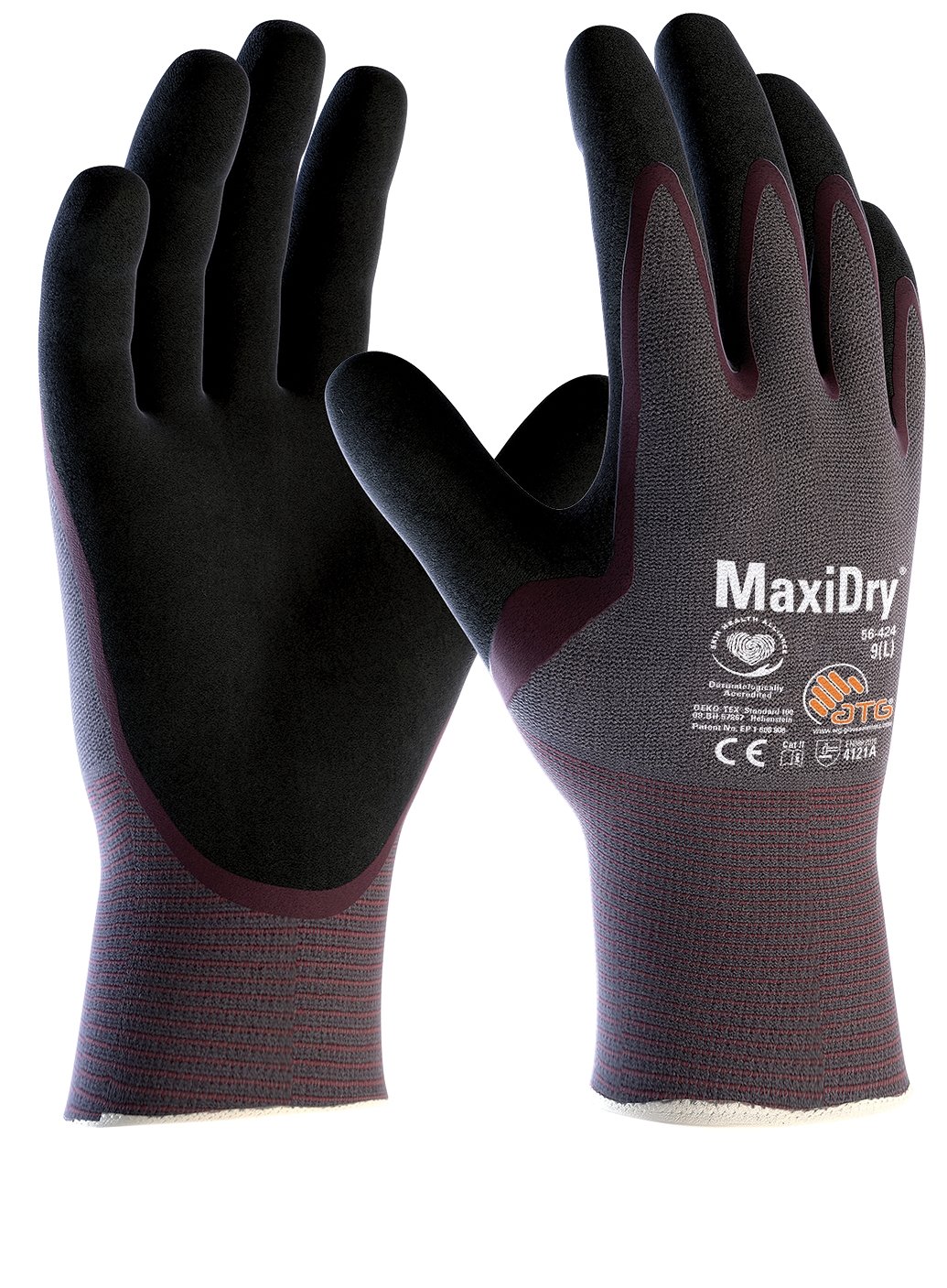 MaxiDry®  Nylon-Strickhandschuhe '(56-424)', 10 