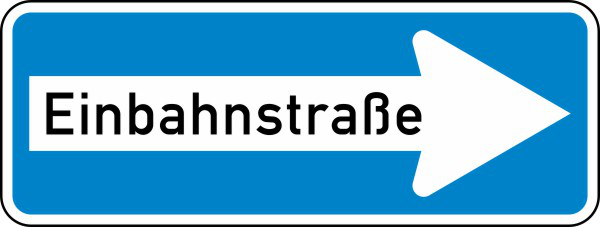 Einbahnstraße (rechtsweisend) Nr. 220-20