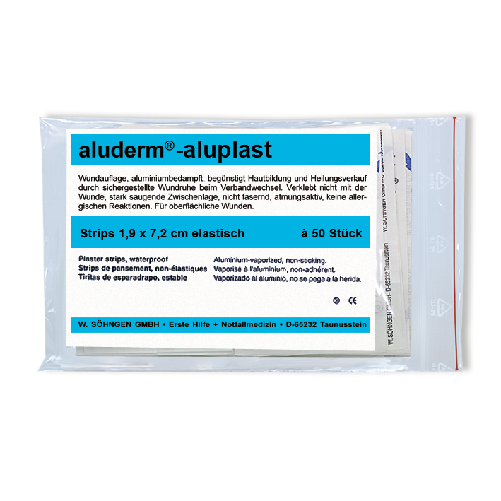 Modellbeispiel: Pflasterstrips -aluderm®-aluplast- (Art. 25987)