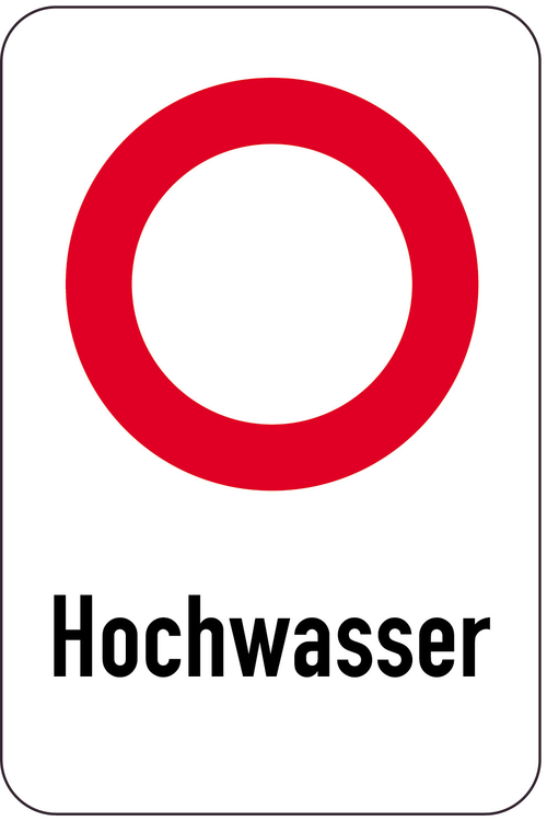 Modellbeispiel: Modellbeispiel: Sonderschild, Hochwasser (Art. 14982)