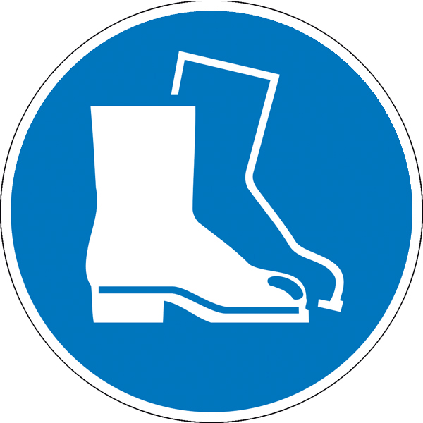 Modellbeispiel: Gebotsschild Fußschutz benutzen (Art. 21.0488)