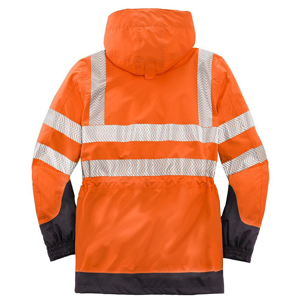 4PROTECT® Warn-Wetterschutz-Jacke TAMPA, 5XL, leuchtorange/grau