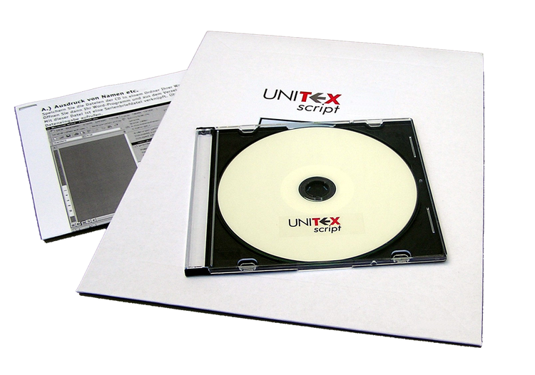 Unitex Script Beschriftungsprogramm für -Unitex K und K+-