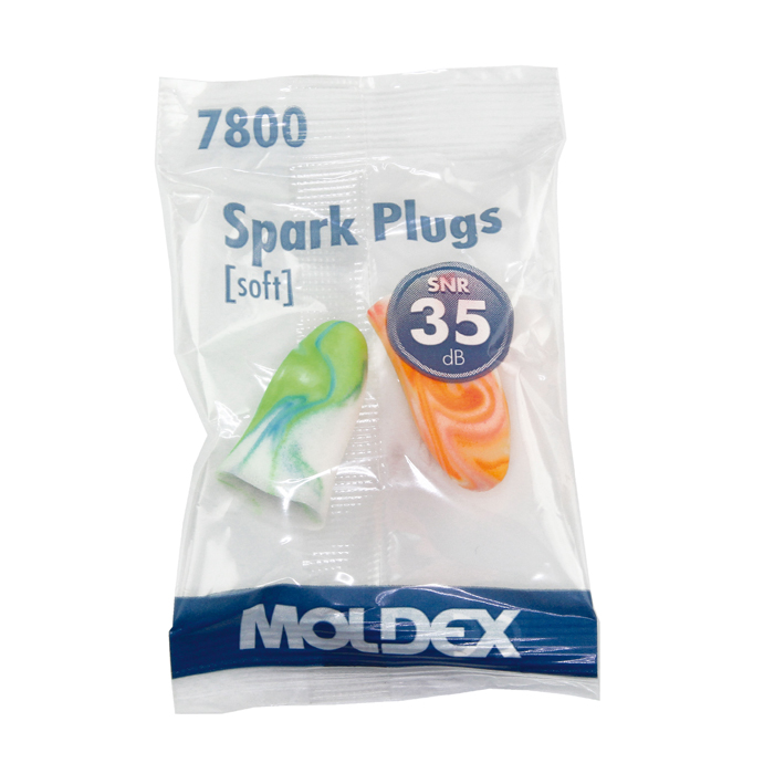 Modellbeispiele: Moldex Gehörschutzstöpsel -Spark Plugs-, 35 dB SNR (Art. mm7800)