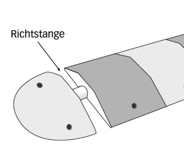 Technische Ansicht: Richtstange für Temposchwelle -Convoy 10- (Art. 36748)