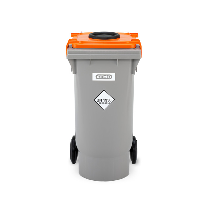 Modellbeispiel: Rollcontainer -Cemo- fahrbarer Spraydosen-Sammelbehälter (Art. 39949)
