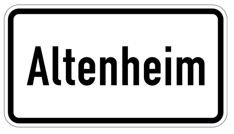 Modellbeispiel: VZ Nr. 1012-52 (Altenheim)