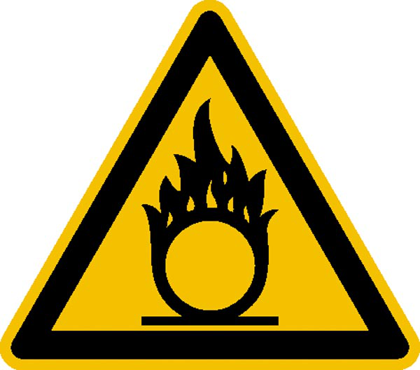 Modellbeispiel: Warnschild Warnung vor brandfördernden Stoffen (Art. 21.a1005)