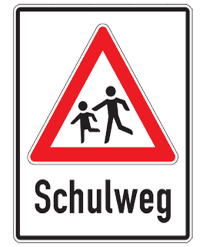 Modellbeispiel: Modellbeispiel: Schulwegschild -Schulweg- (Art. ksw10121031)