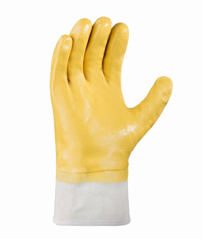 teXXor® Nitril-Handschuhe 'STULPE', Nitril-Vollbeschichtung (gelb), 11 