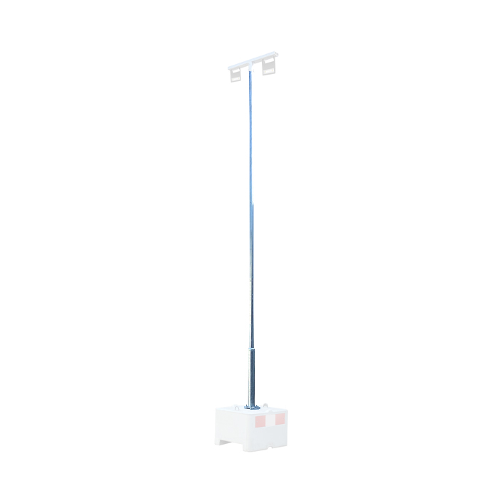 Modellbeispiel: Lampenmast aus Stahl (Art. 353160) - ohne Beton-Aufstellvorrichtung, Lampen und Lampentraverse