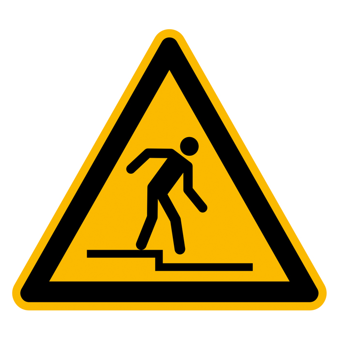Modellbeispiel: Warnschild Warnung vor Abwärtsstufe (Art. 21.a0704)