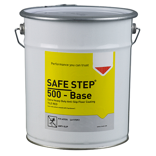 Antirutsch-Bodenbeschichtung -SAFE STEP 500-, 5 Liter, für Chemikalien und Flüssigkeiten, grau