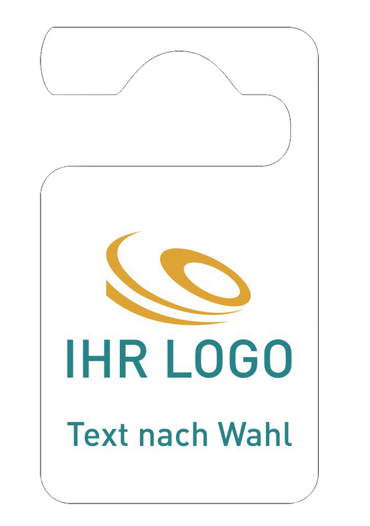 Parkausweis mit individuellem Logo/Text und Farbe nach Wahl