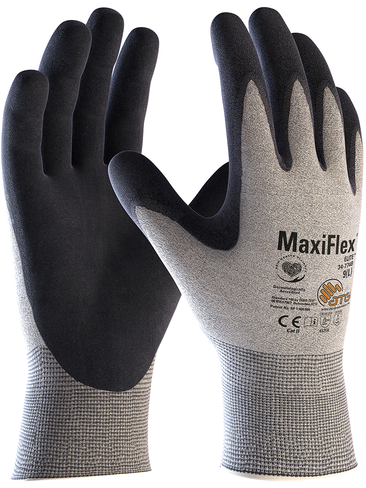 MaxiFlex® Elite™ ESD Nylon-Strickhandschuhe '(34-774B)', 9 