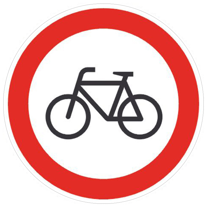 Modellbeispiel: Verkehrsschild Verbot für Radfahrer (Art. 11.5655)