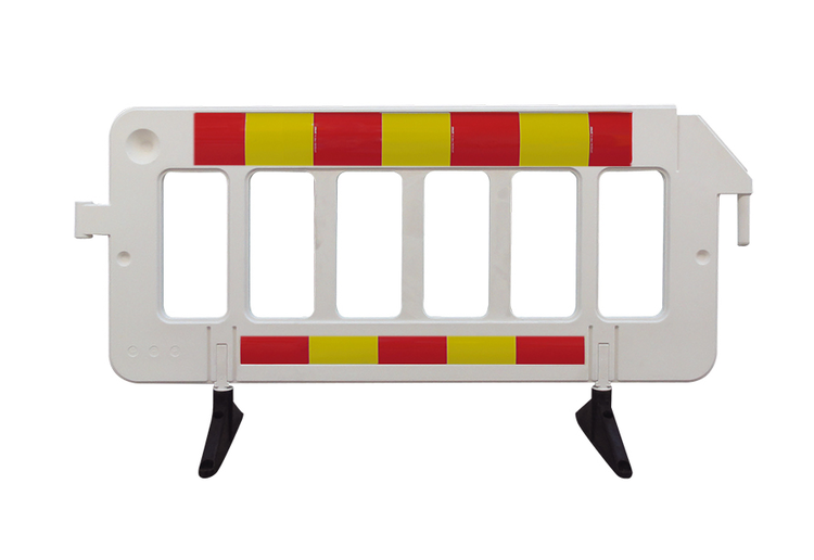 Modellbeispiel: Absperrgitter -Stop- mit rot-gelber Folie RA1 (Art. 33320kdrfsk)