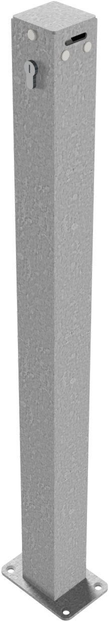 Modellbeispiel: Sperrkettenpfosten -Bollard- 70 x 70 mm (Art. 4711p)