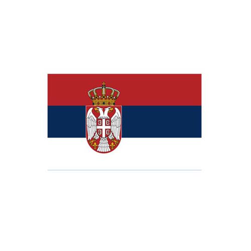 Technische Ansicht: Technische Ansicht: Länderflagge Serbien