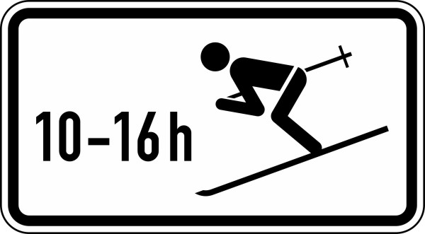 Wintersport erlaubt, zeitlich beschränkt (10 - 16 h) Nr. 1040-10