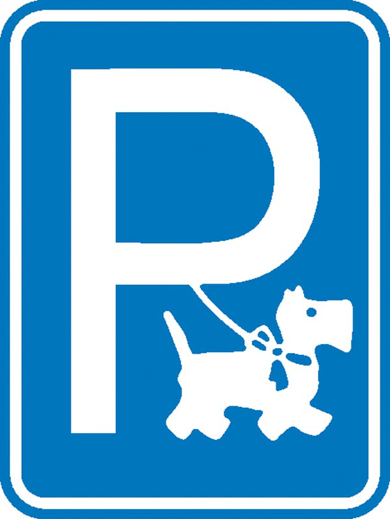 Modellbeispiel: Hinweisschild für Gewerbe und Privat, Hundeparkplatz Art. 11.5348