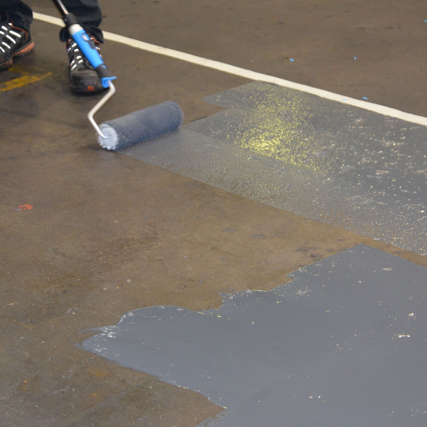 Bodenmarkierungsfarbe 'Industry Floor Paint Anti-Rutsch', gelb