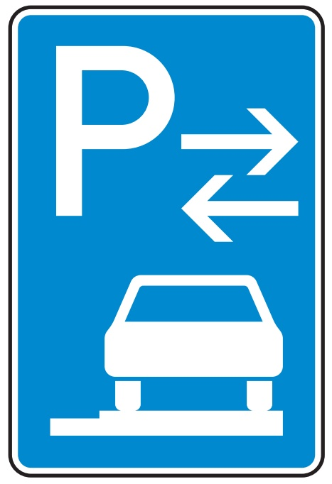 Parken auf Gehwegen ganz in Fahrtr. rechts (Mitte) Nr. 315-68