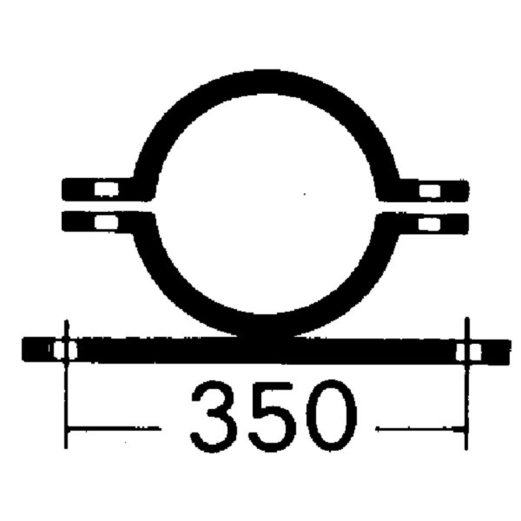 Technische Ansicht: Rohrschelle 350 mm(Art. 90.2791)
