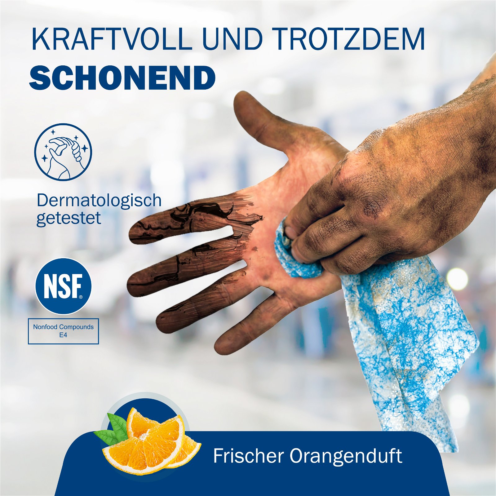 Detailbild: SCRUBS Reinigungstücher zur effektiven Reinigung der Hände