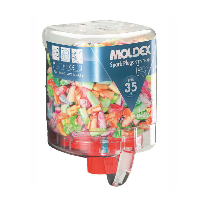 Modellbeispiele: Moldex Nachfüllbehälter für Einweg-Gehörschutzstöpsel -Spark Plugs- VPE 250 Paar (Art. mm7825)