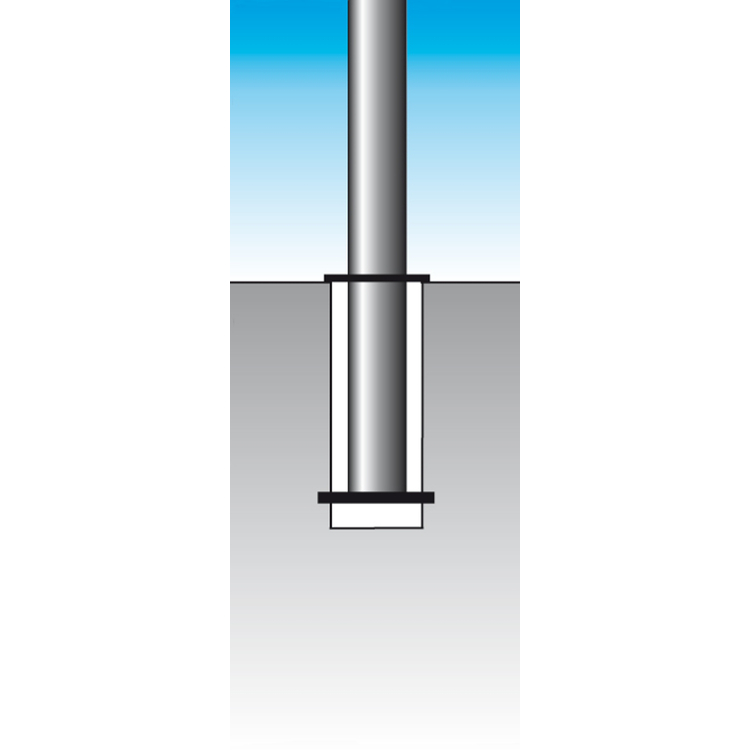 Absperrpfosten 'Acero Rundkopf' (V2A) Ø 102 mm aus Edelstahl