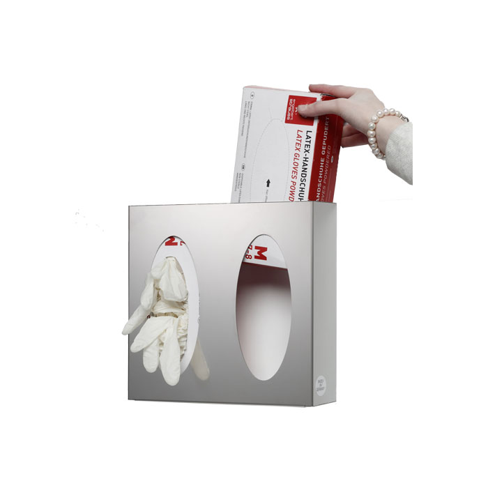 Wandspender für Handschuh-/ Handtuchboxen, offen