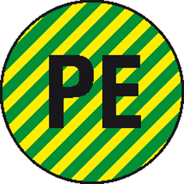 Elektrokennzeichnung/Leiterkennzeichnung, Schutzleiter (PE) 