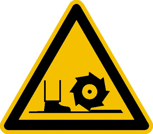Modellbeispiel: Warnschild Warnung vor Fräswelle (Art. 21.0323)