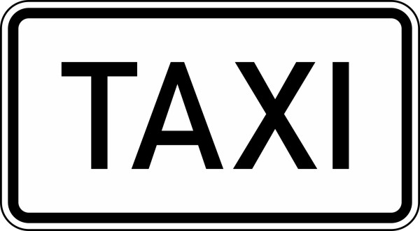 Modellbeispiel: VZ Nr. 1050-30 (Taxi)