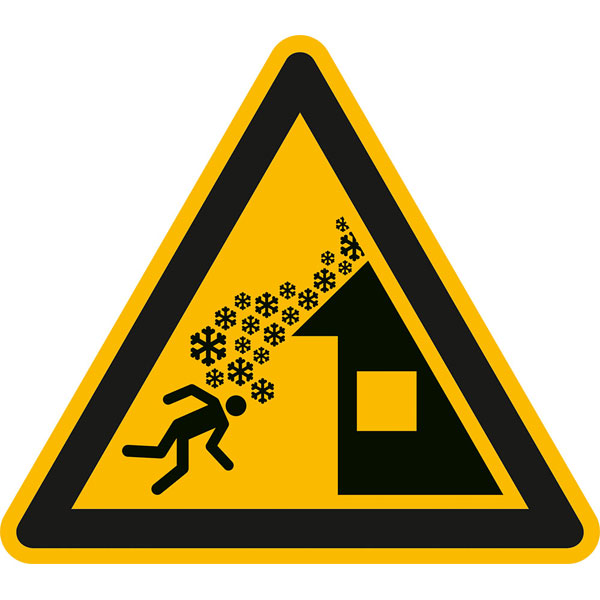 Modellbeispiel: Warnschild Warnung vor Dachlawine  (Art. 50.a8312)