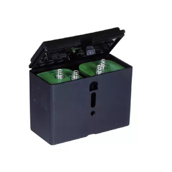 Anwendungsbeispiel: Batterie-Box für 2 Batterien IEC 4 R 25 (Art. 18611) (Batterien nicht im Lieferumfang enthalten)