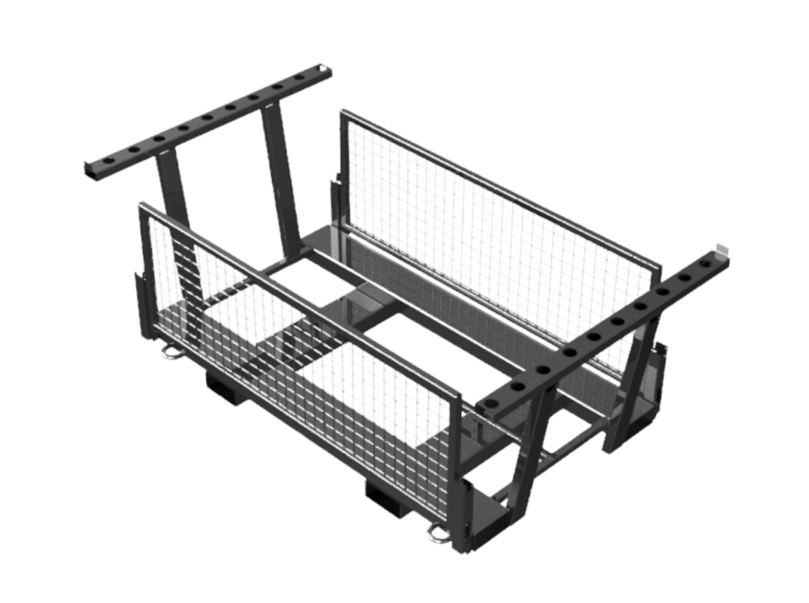 Modellbeispiel: Twinpalette für Schrankenzäune und Fußplatten  (Art. 32000t)