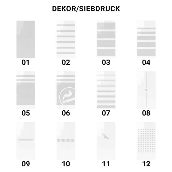 Detailansicht:: Seitenwände & Rückwand/ Dekor/ Sichtschutz