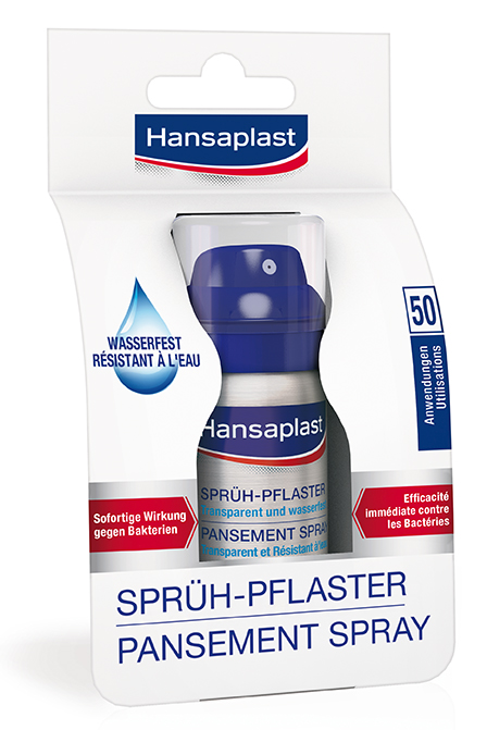 Sprühpflaster Hansaplast®, 32 ml, ca. 50 Anwendungen, wasserfest