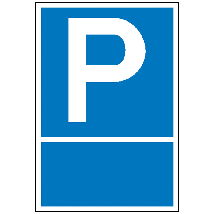 Modellbeispiel: Parkplatzschild zur Selbstbeschriftung (Art. 41.5140)